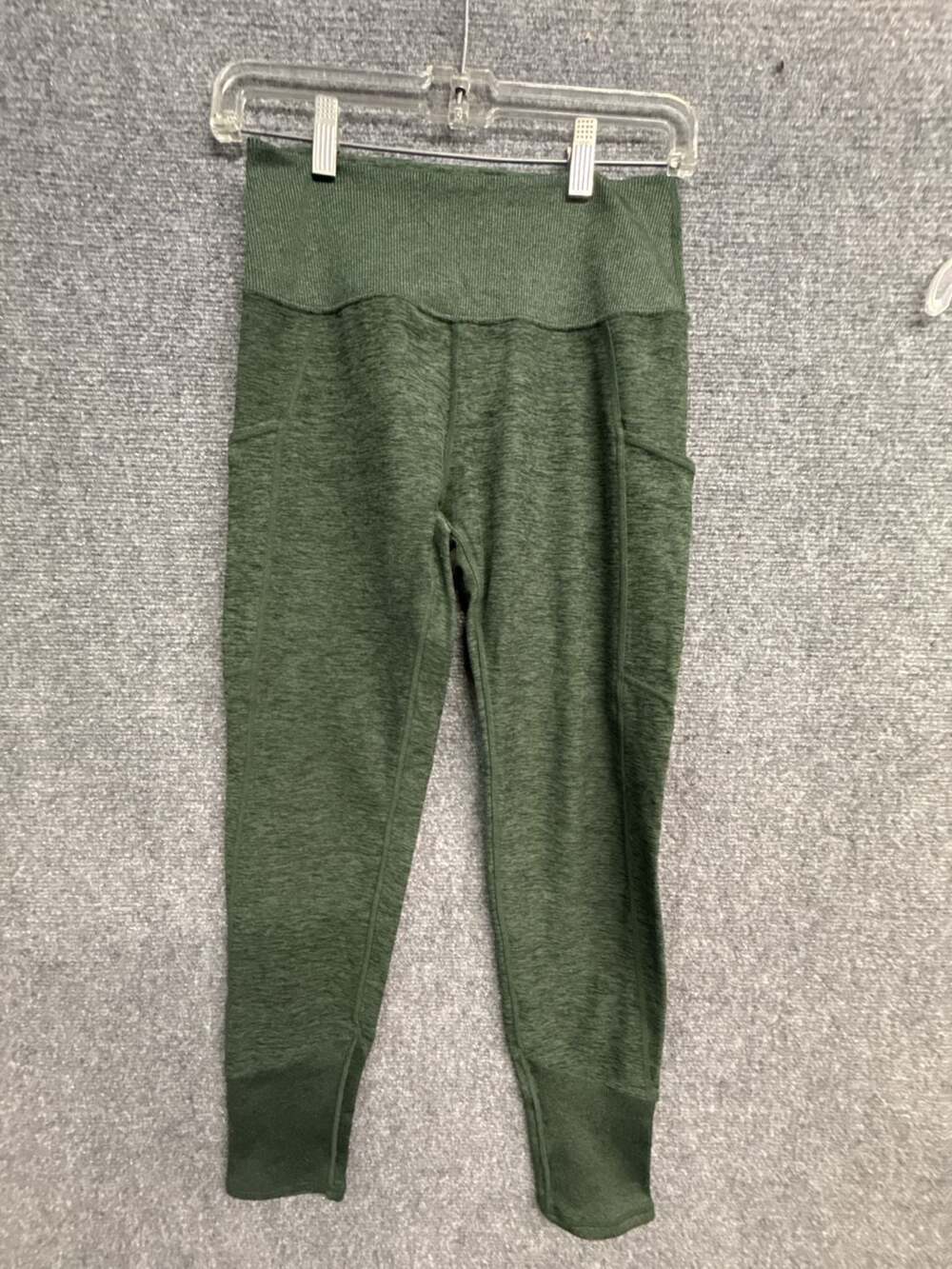 Kirkland Signature Ladies Brushed Leggings Green Size M